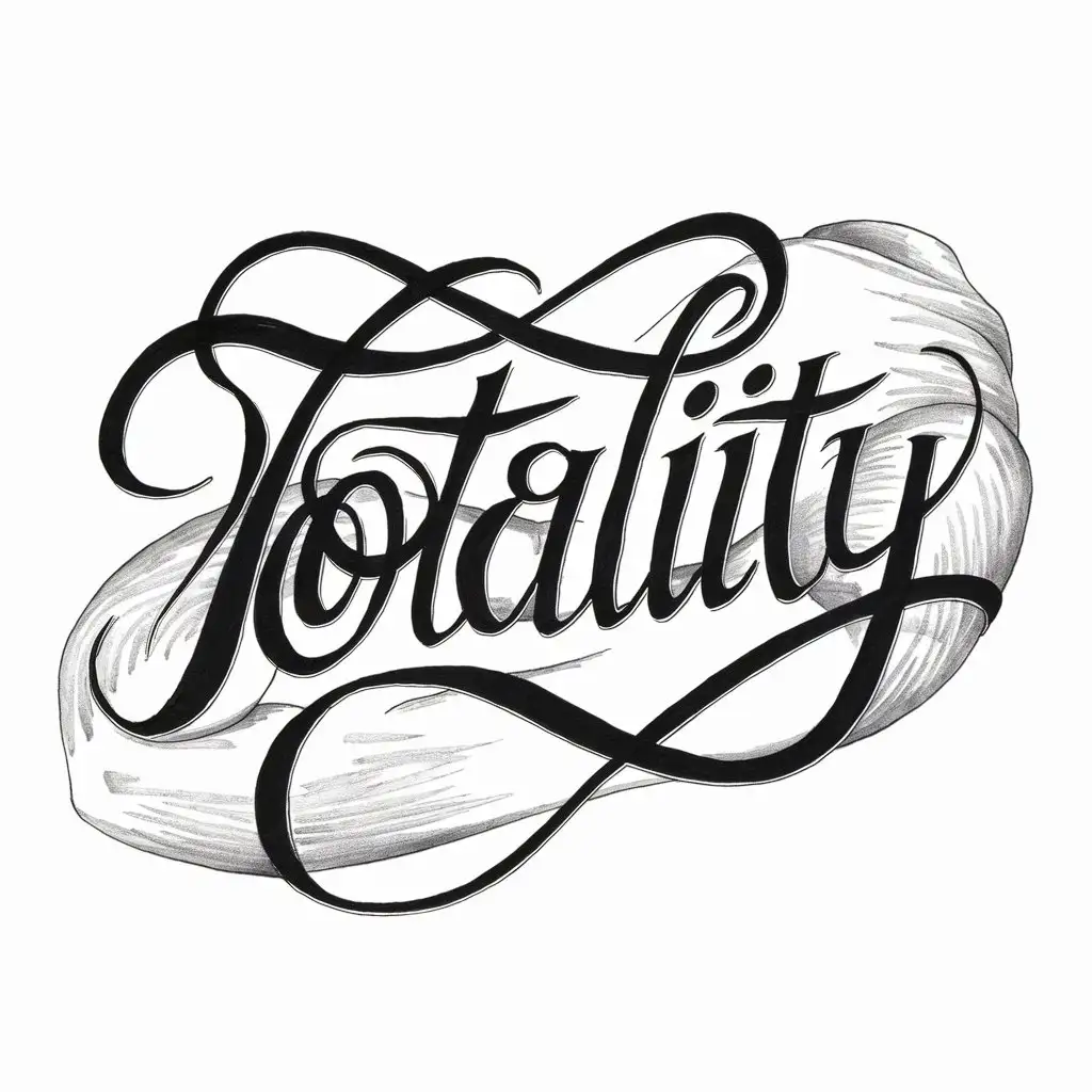 Hand Illustrated Tattoo Saying Totality Offsite