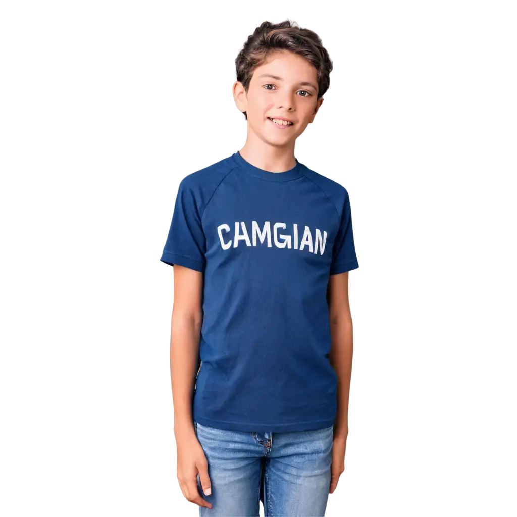 HighQuality-PNG-of-a-Childrens-Raglan-TShirt-with-Short-Sleeves-and-Blue-Collar