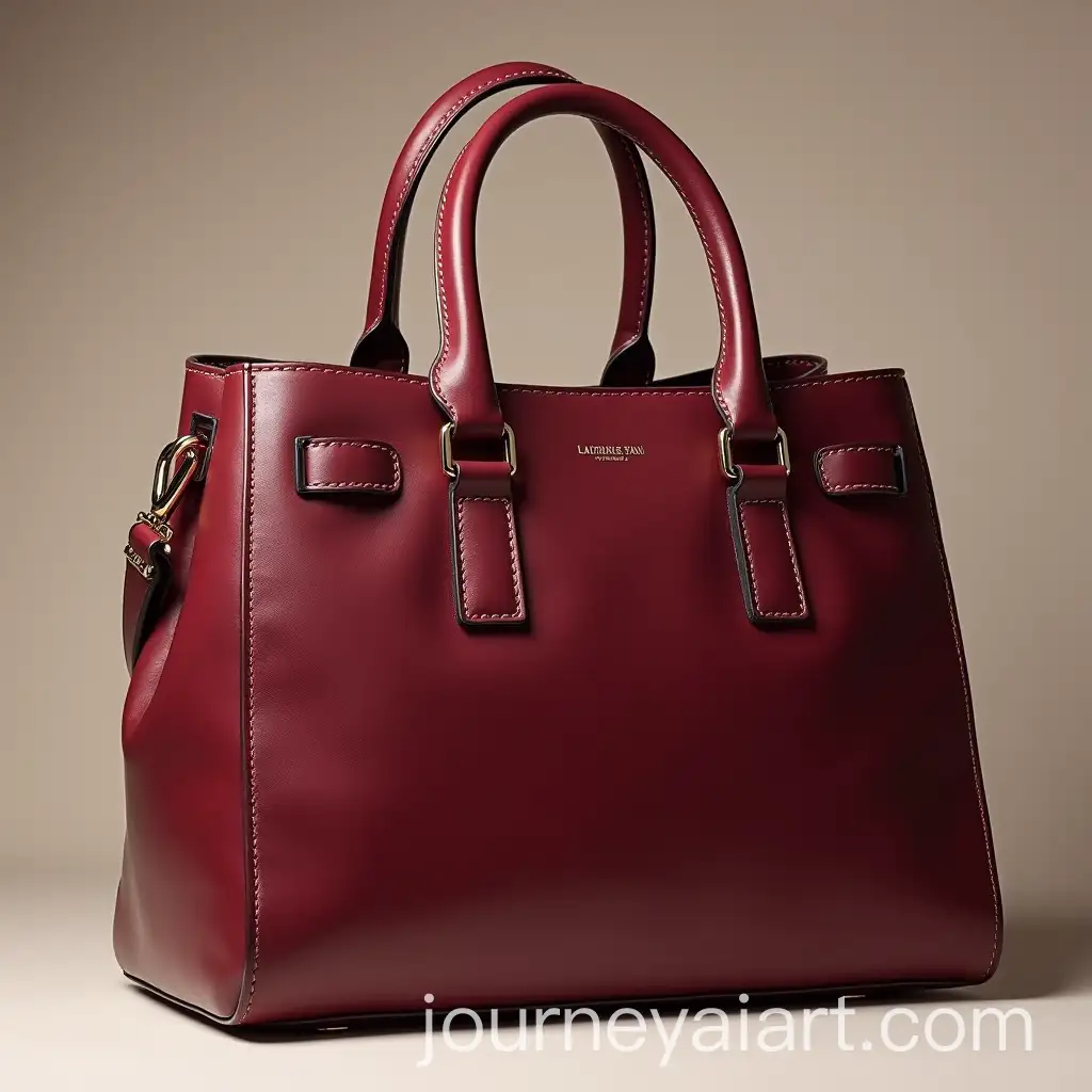Chic-Maroon-MediumSized-Bag-with-Vintage-Charm-for-City-Girls