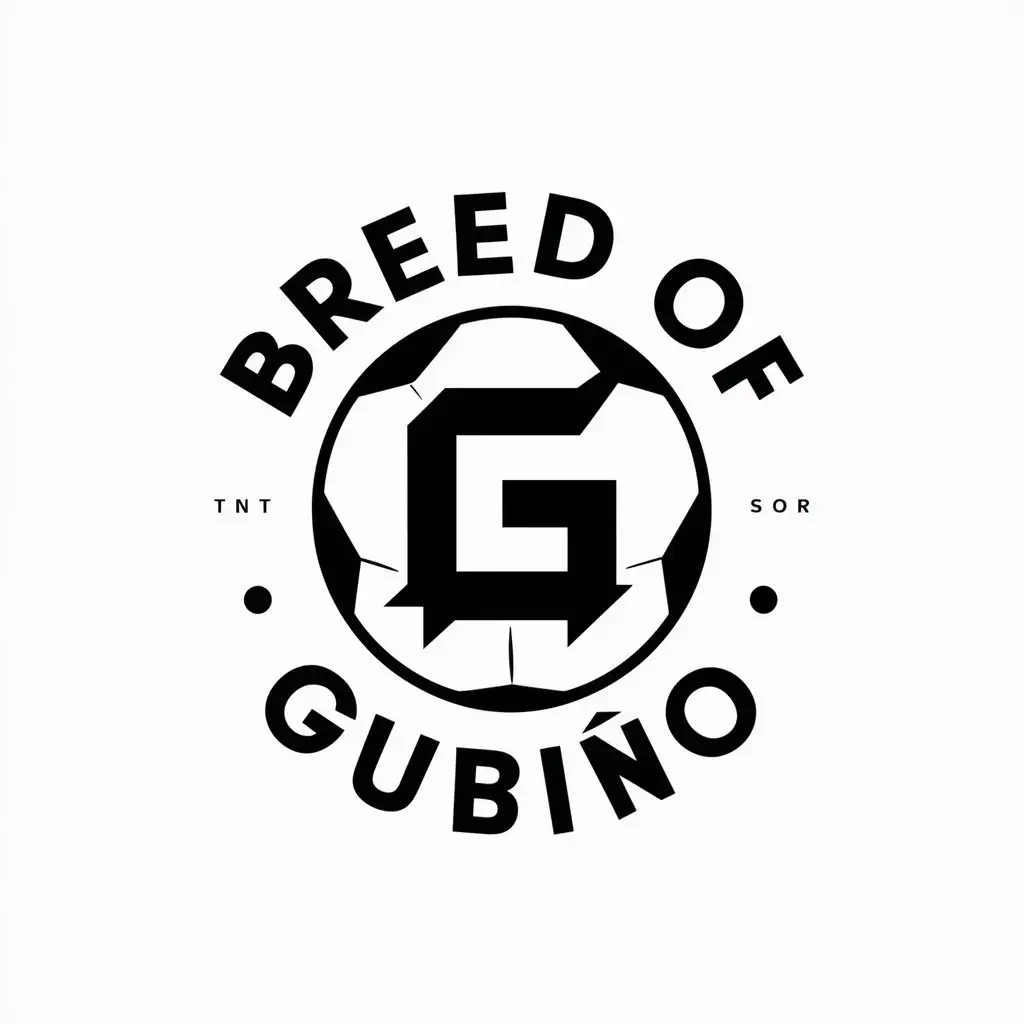 LOGO-Design-For-Breed-of-Gubio-Soccer-Ball-and-Megaphone-Symbol-in-Clear-Background