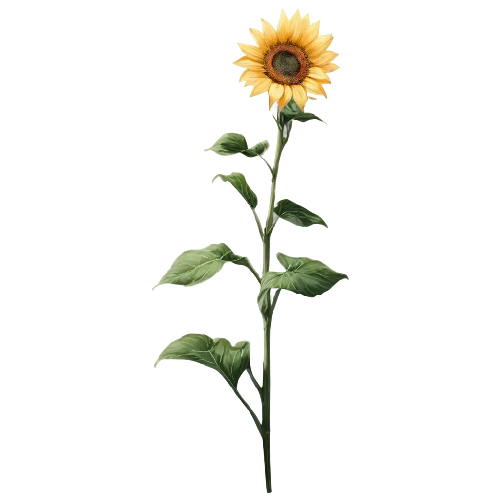 Vibrant-Sunflower-in-Anime-Style-PNG-Perfect-for-Digital-Art-and-Web-Design