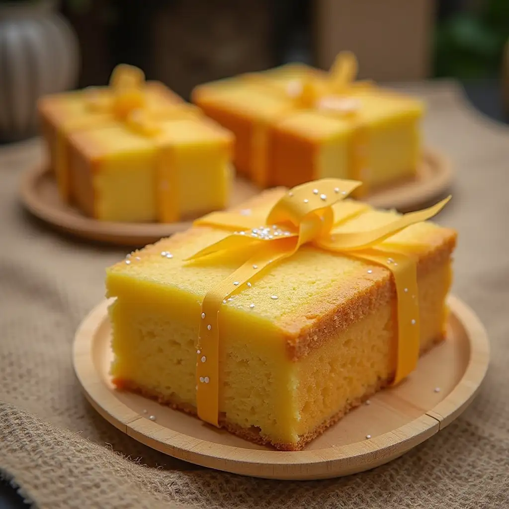 sponge cake from Maluku that nestles with a cake in the shape of a box