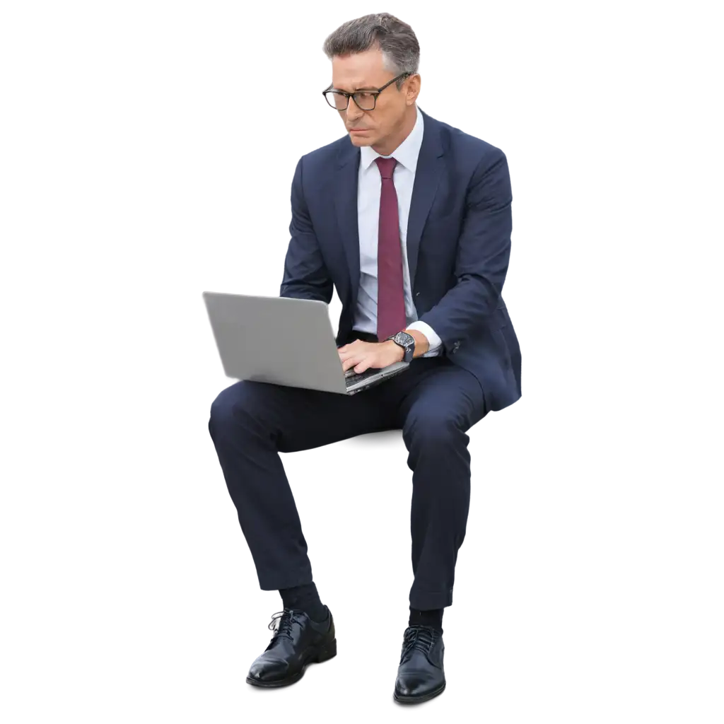 Business-Man-with-Laptop-PNG-Image-Professional-Concept-Illustration