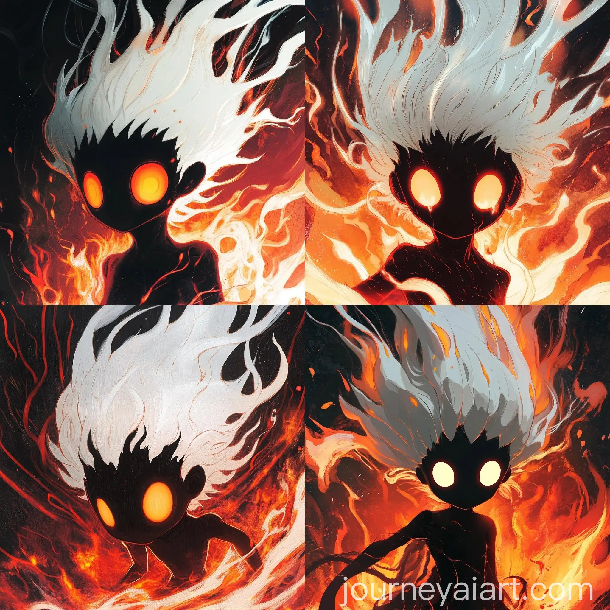 Fiery-Character-with-Glowing-Orange-Eyes-in-Swirling-Flames