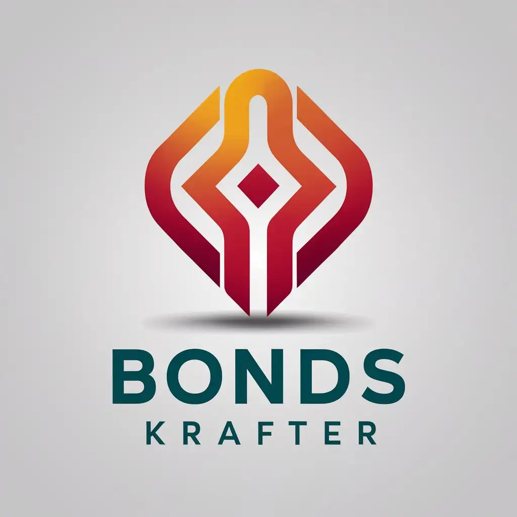 LOGO Design for BONDS KRAFTER Abstract Unique Aesthetic and Modern Theme with Clear Background