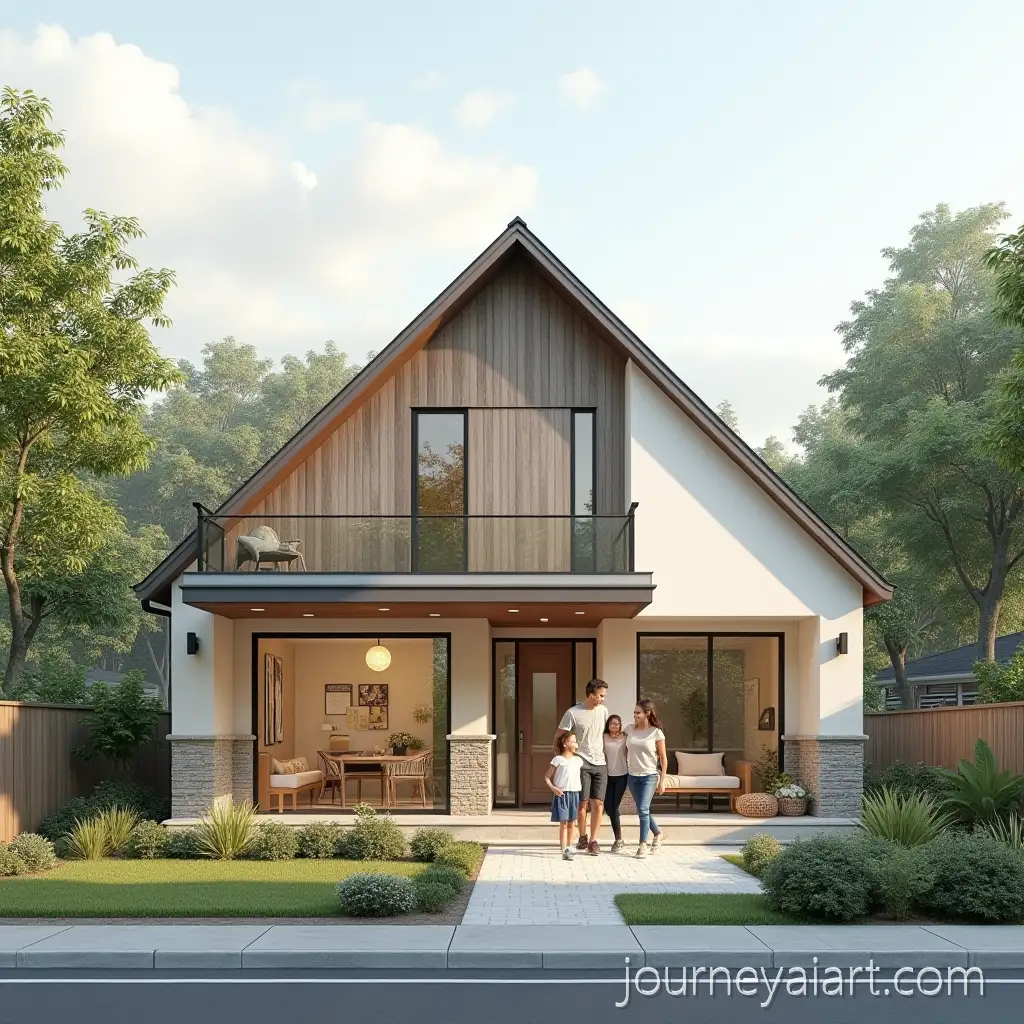 Family-Moving-Into-a-Modern-Beautiful-House-in-a-Peaceful-Neighborhood