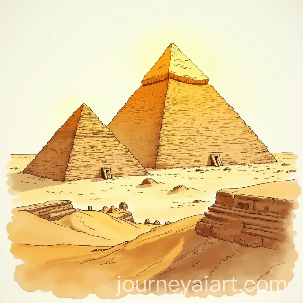 Ancient-EgyptianAI-Image-Prompt-Expansion-Pyramids-in-Water-Ink-and-Colorful-Shades