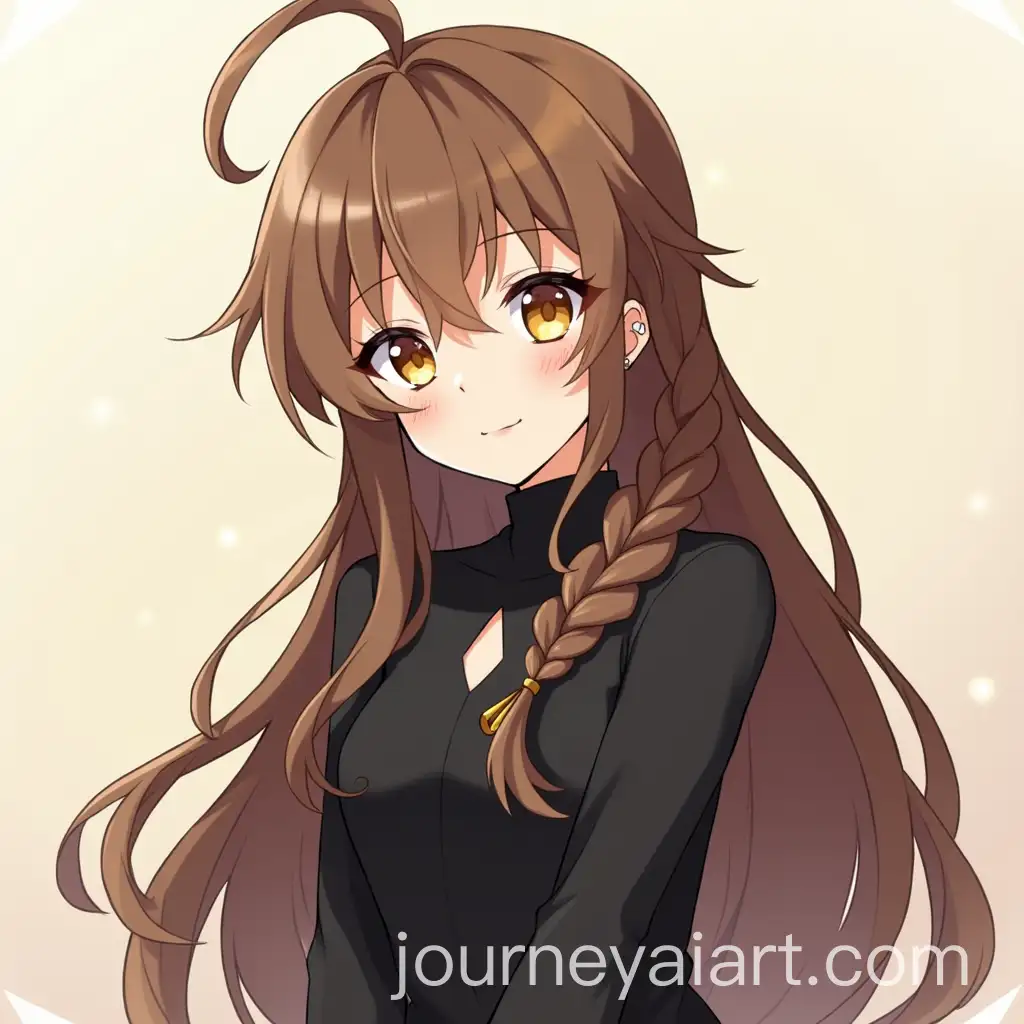 Elegant-Girl-in-Black-Dress-with-Yellow-Eyes-and-Brown-Hair-in-MHA-Academy-Style