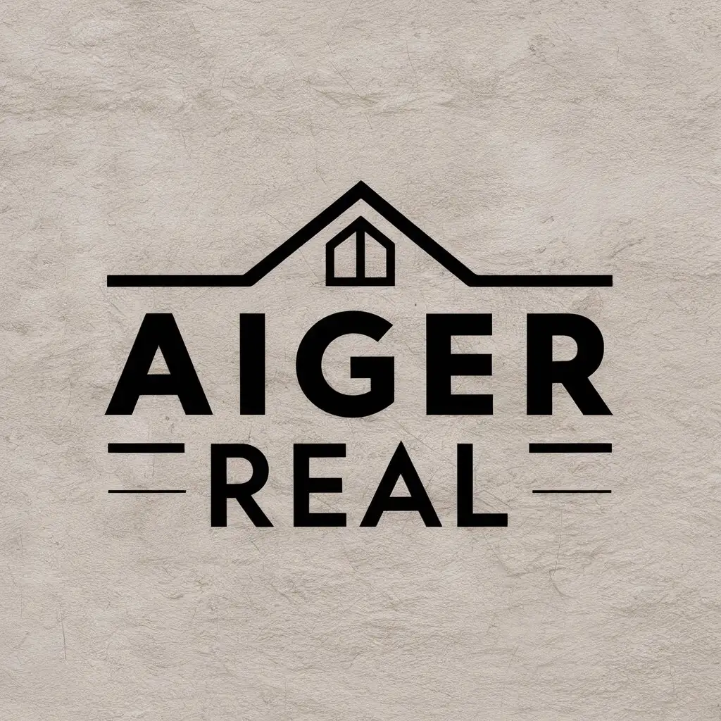 LOGO Design for Aiger Real Wallpaper Motif with a Modern Touch for Retail Industry