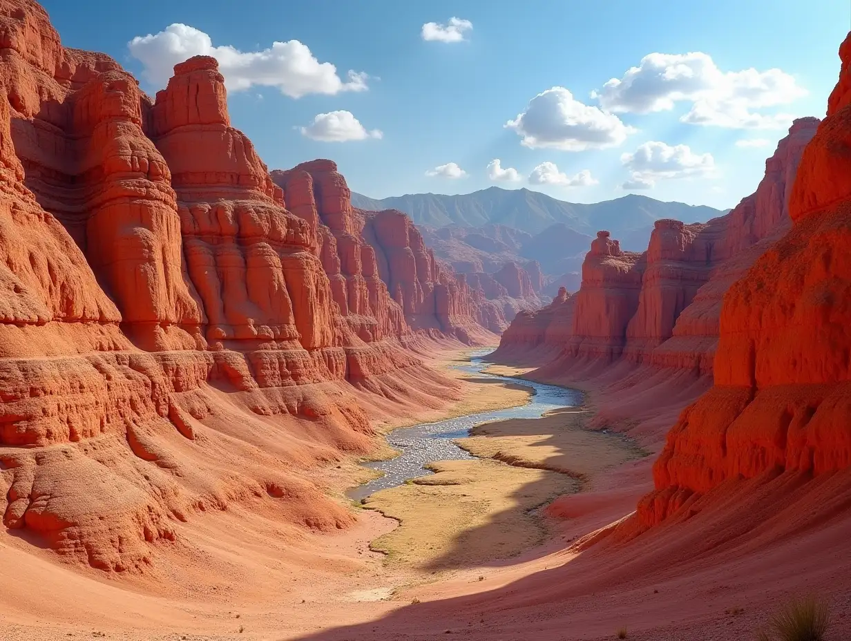 Stunning-MartianLike-Red-Rocks-Canyon-in-Kyrgyzstan-A-Natural-Wonder