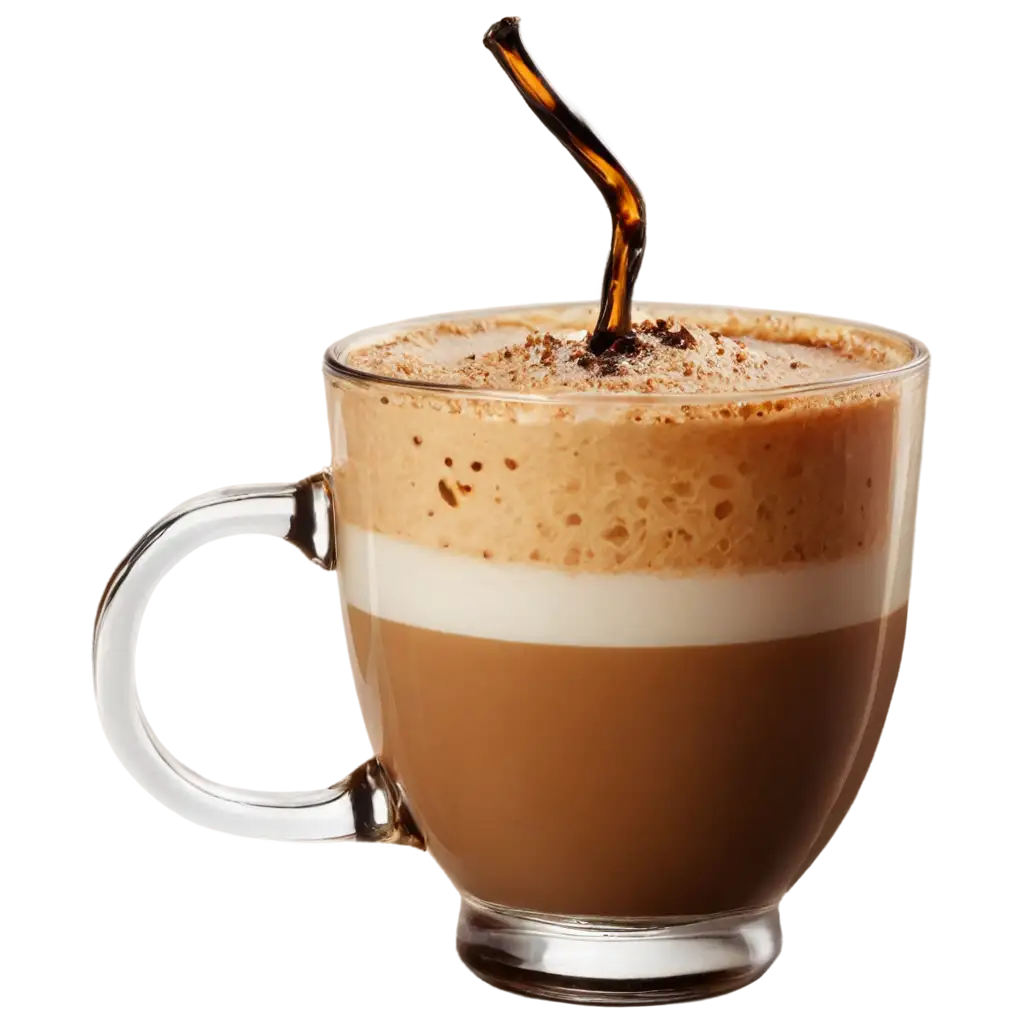 PNG-Image-of-a-Coffee-Glass-Drink-Perfect-for-Clear-and-HighQuality-Visuals