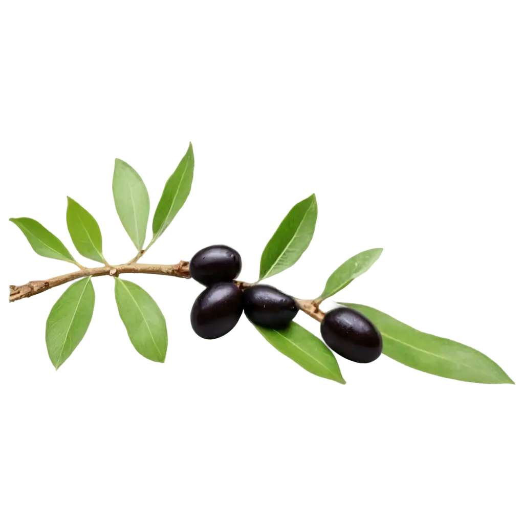 Twig-with-Black-Olives-PNG-Enhancing-Natural-Beauty-in-Digital-Art