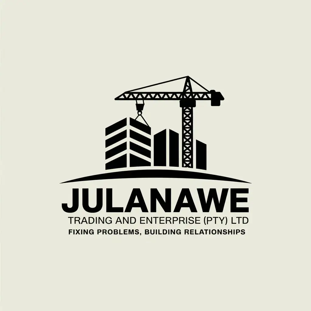 LOGO Design for Julanawe Trading and Enterprise Pty Ltd Modern Construction with Problem Solving and Relationship Building Theme