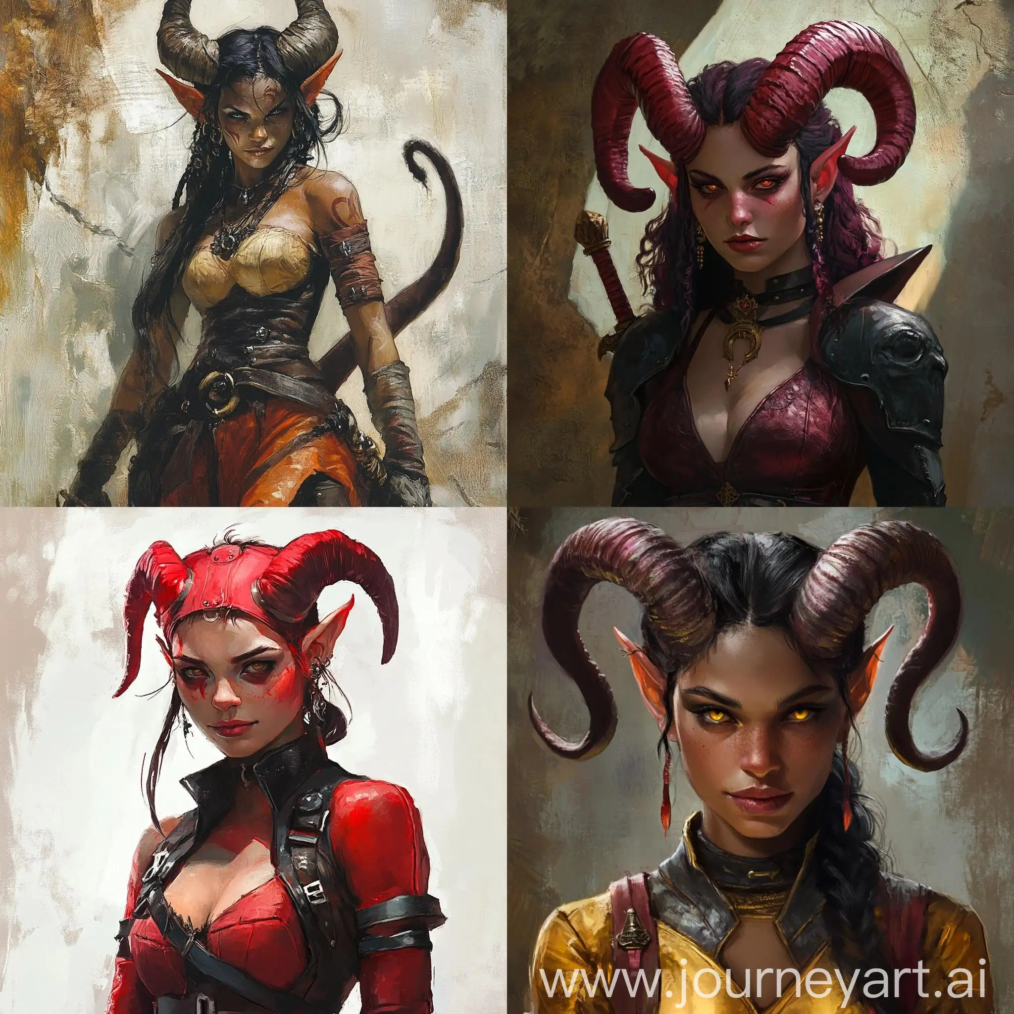 Tiefling-DD-Character-Portrait-in-Fantasy-Setting