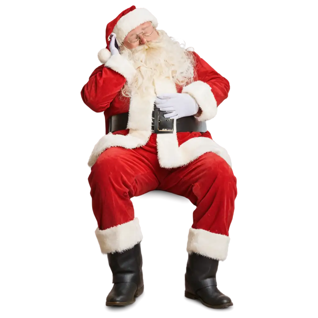 Santa-Claus-Asleep-PNG-Capture-the-Magic-of-Christmas-in-High-Quality