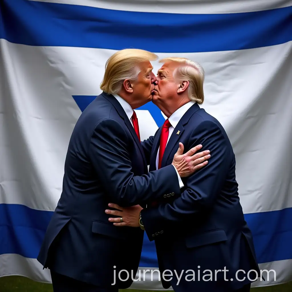 President-Trump-Kissing-the-Israeli-Flag