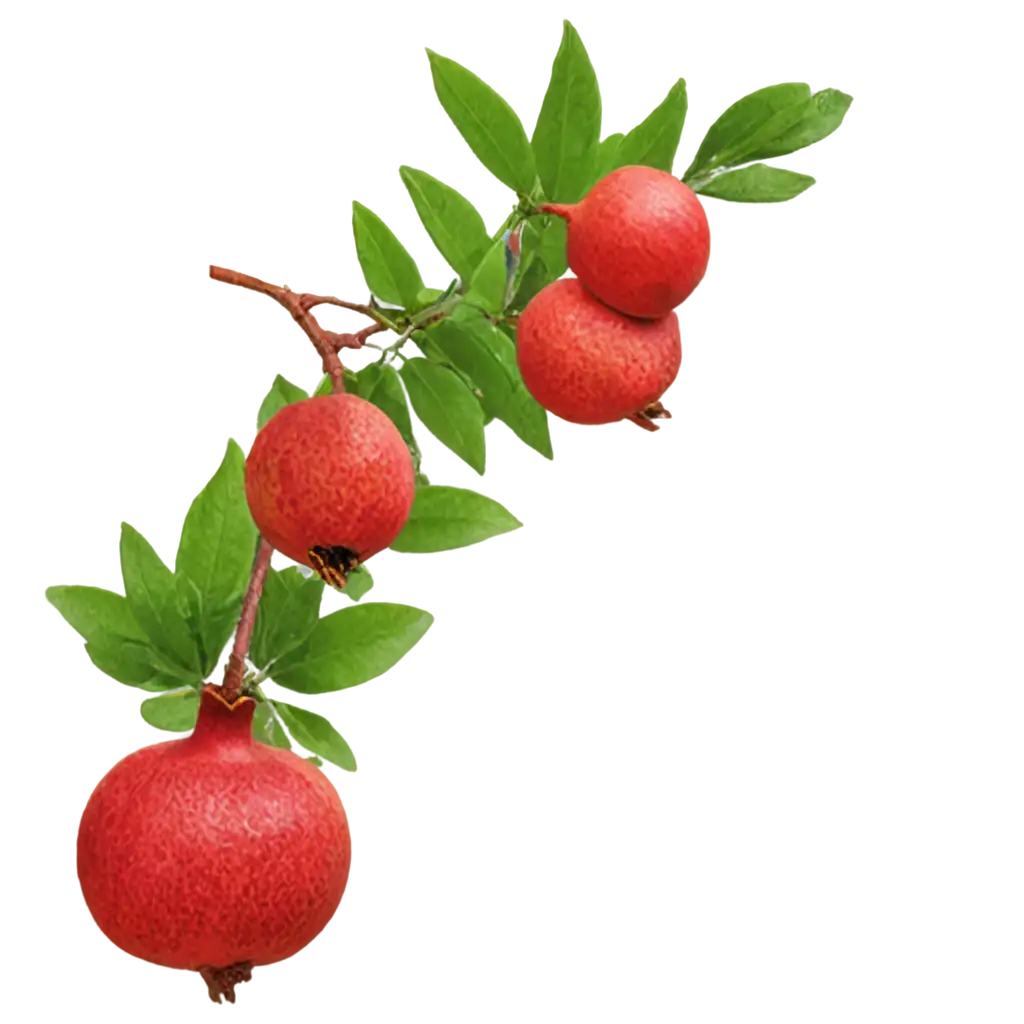 HighQuality-PNG-Image-of-Pomegranate-Fruit-Plant-with-Multiple-Fruits