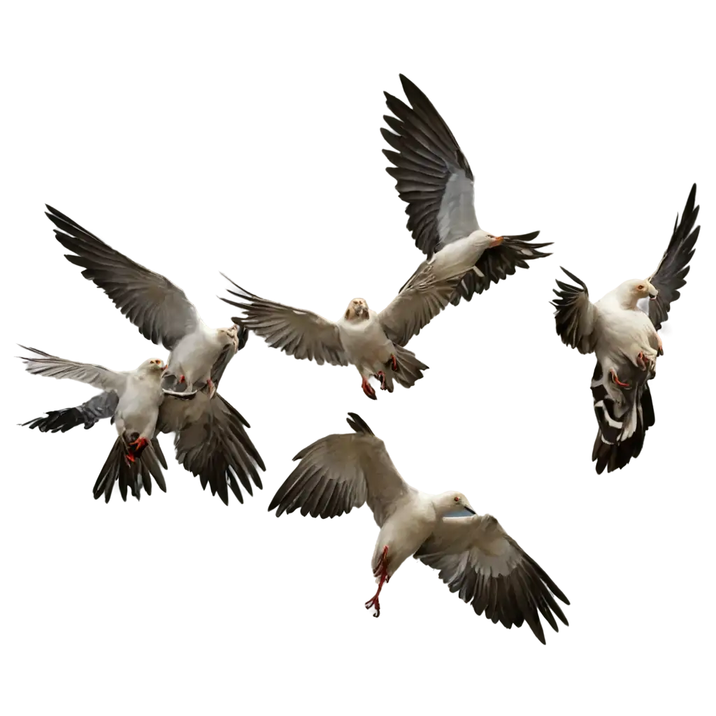 Stunning-PNG-Image-of-a-Group-of-Flying-Birds-Perfect-for-Diverse-Applications