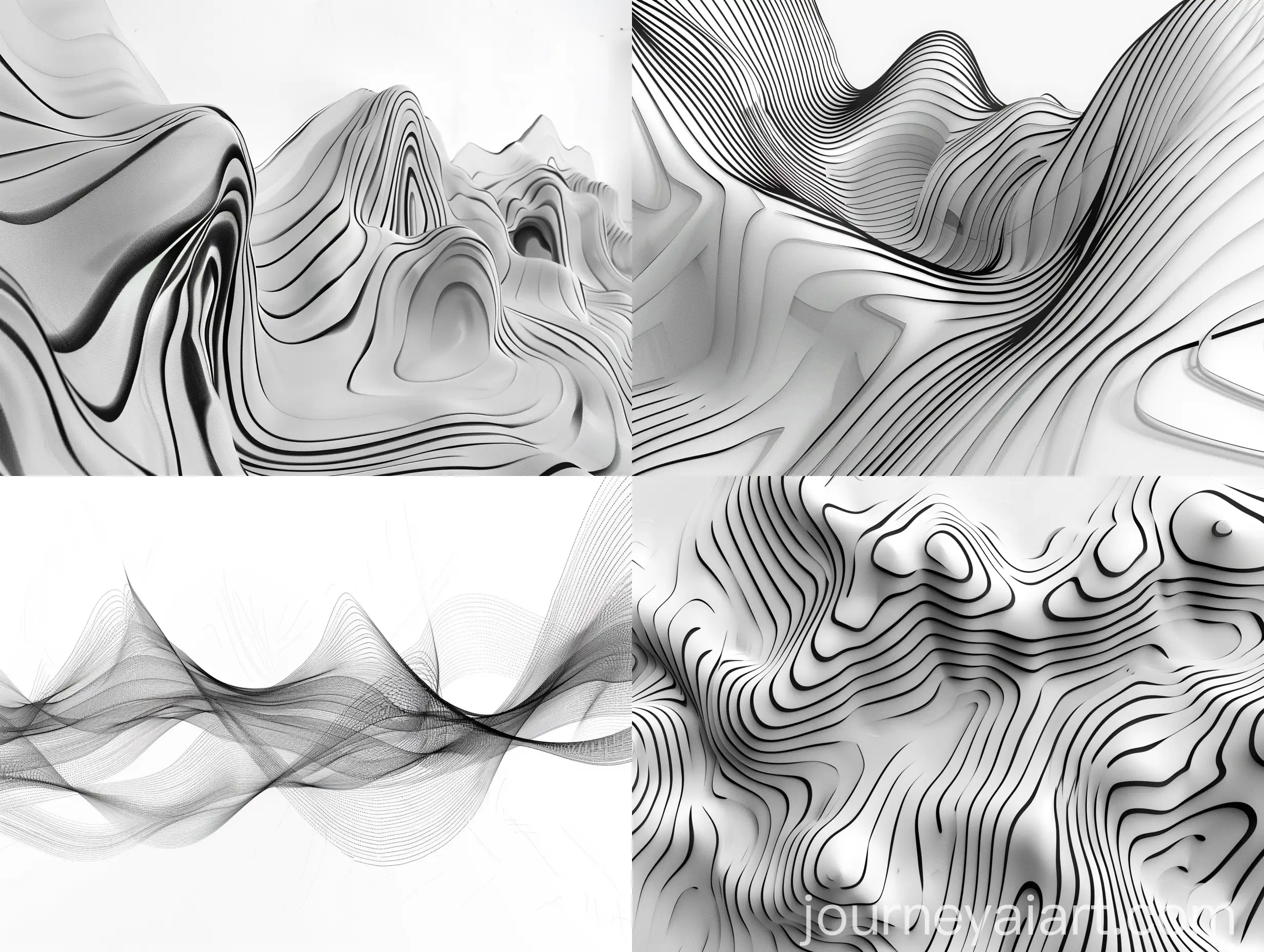 Abstract-Thermodynamic-Gradient-Descent-Artwork-on-White-Background
