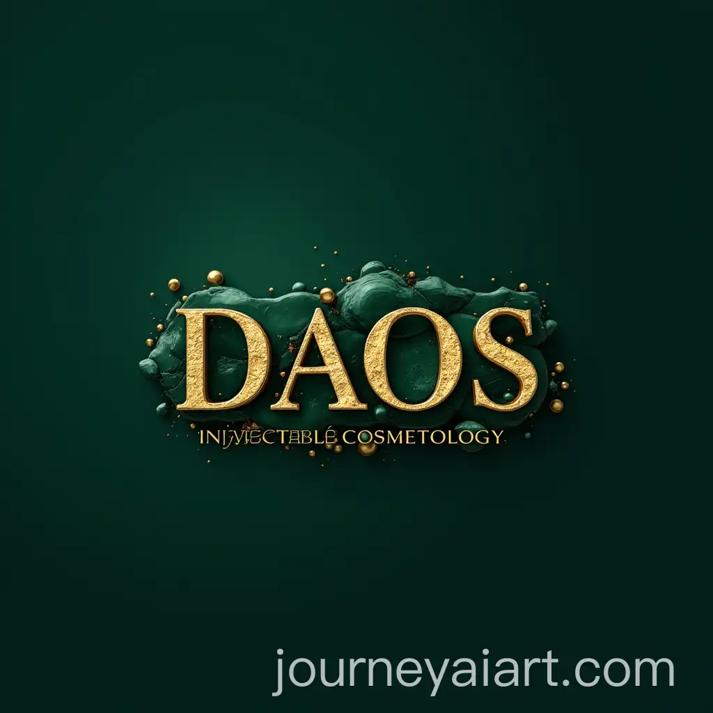 Modern-Logotype-for-DAOS-Injectable-Cosmetology-with-Deep-Malachite-and-Golden-Accents