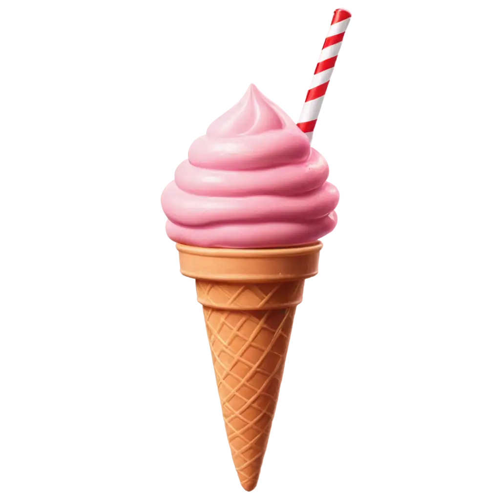 Realistic-Strawberry-Ice-Cream-Cup-PNG-with-Shadow-for-HighQuality-Visuals