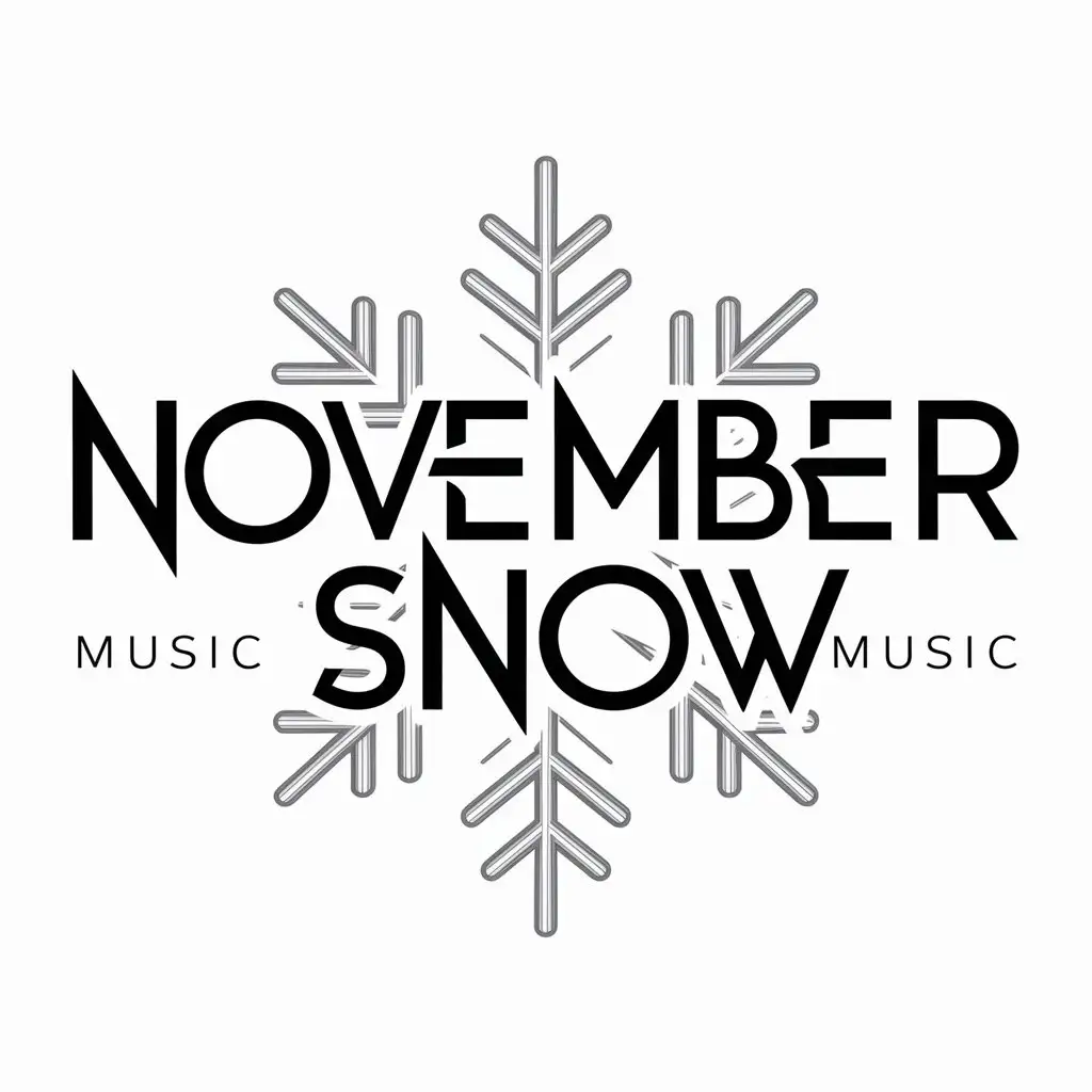 LOGO-Design-For-November-Snow-Intricate-Snowflake-Symbol-in-Music-Industry-Theme