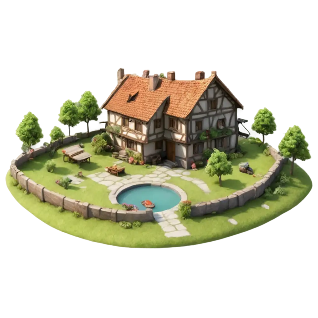 3D-Village-PNG-Image-HighQuality-Render-for-Versatile-Applications