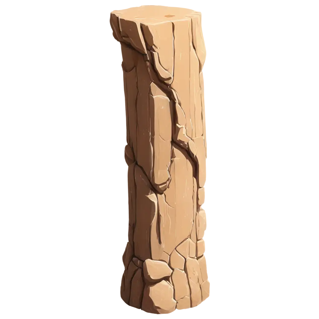 Sandstone-Pillar-2D-PNG-A-HighQuality-Transparent-Image-for-Versatile-Use