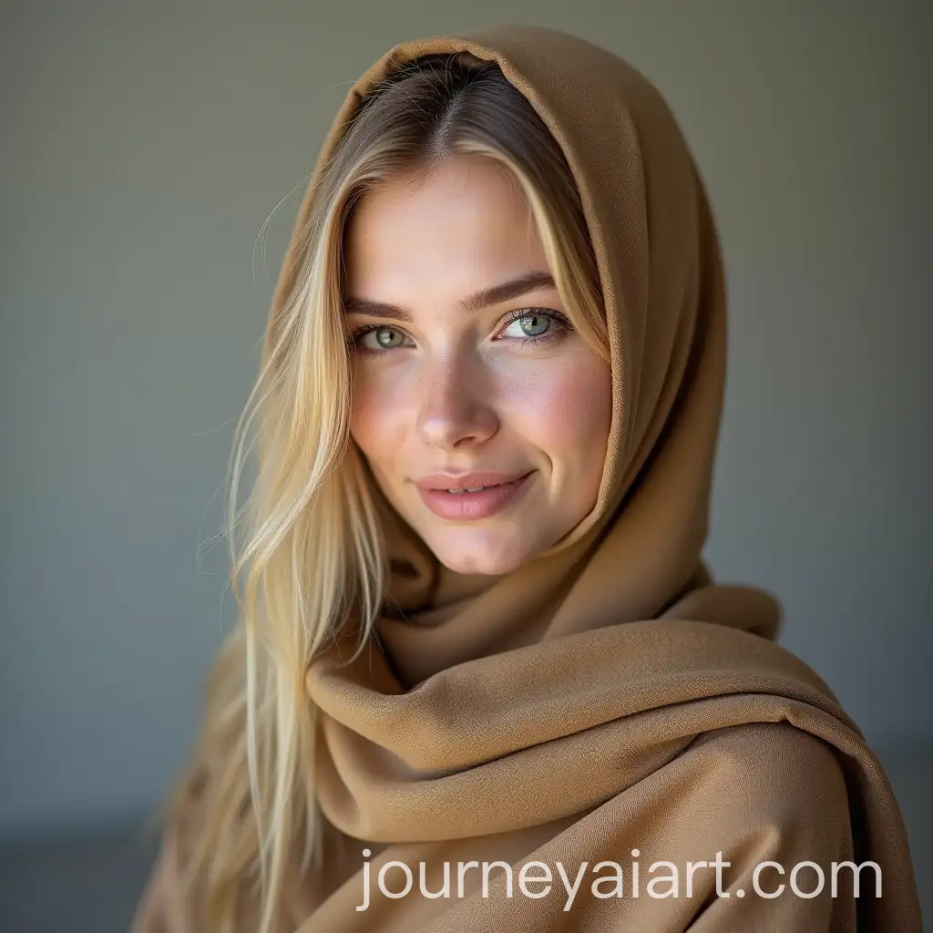 Beautiful-Blonde-Girl-Wearing-a-Hijab-in-a-Peaceful-Setting