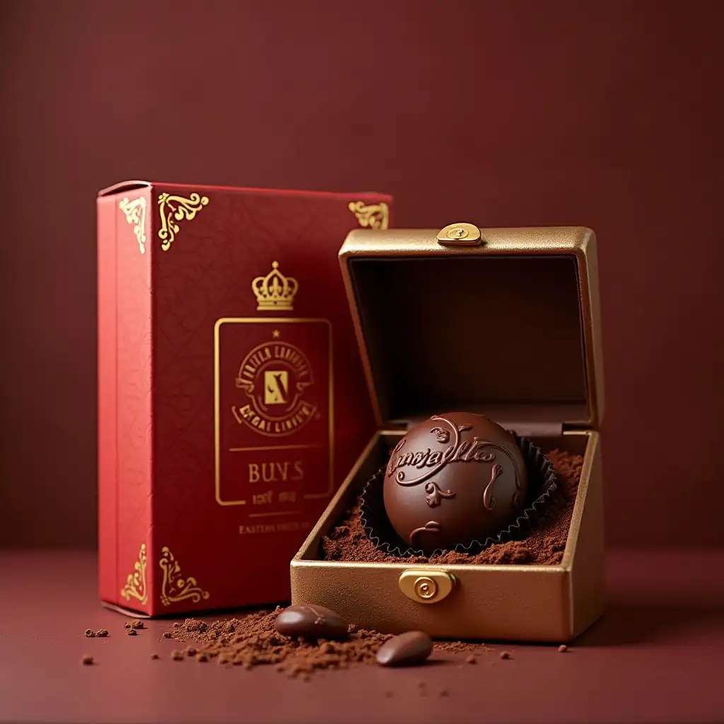 This chocolate is not only a delight for the senses but also an expression of art. Each chocolate is made with care by top cocoa beans, delicate in taste and lingering aftertaste. The packaging adopts a royal style design, gold and deep red combined, showing elegance and luxury. Every detail is meticulously carved to let you feel the nobility and romance of the royal family while tasting.