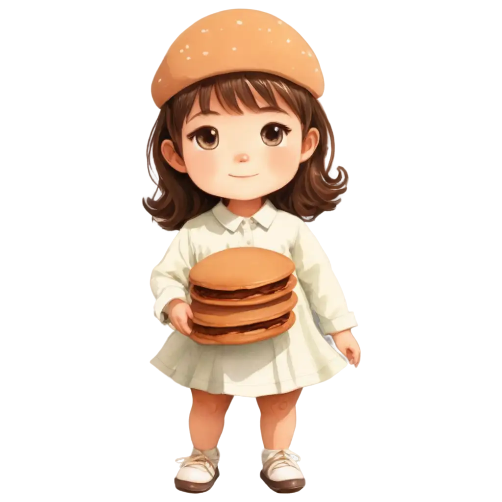 Adorable-PNG-Image-of-a-Cute-Baby-Dorayaki-Enhance-Your-Projects-with-HighQuality-Graphics