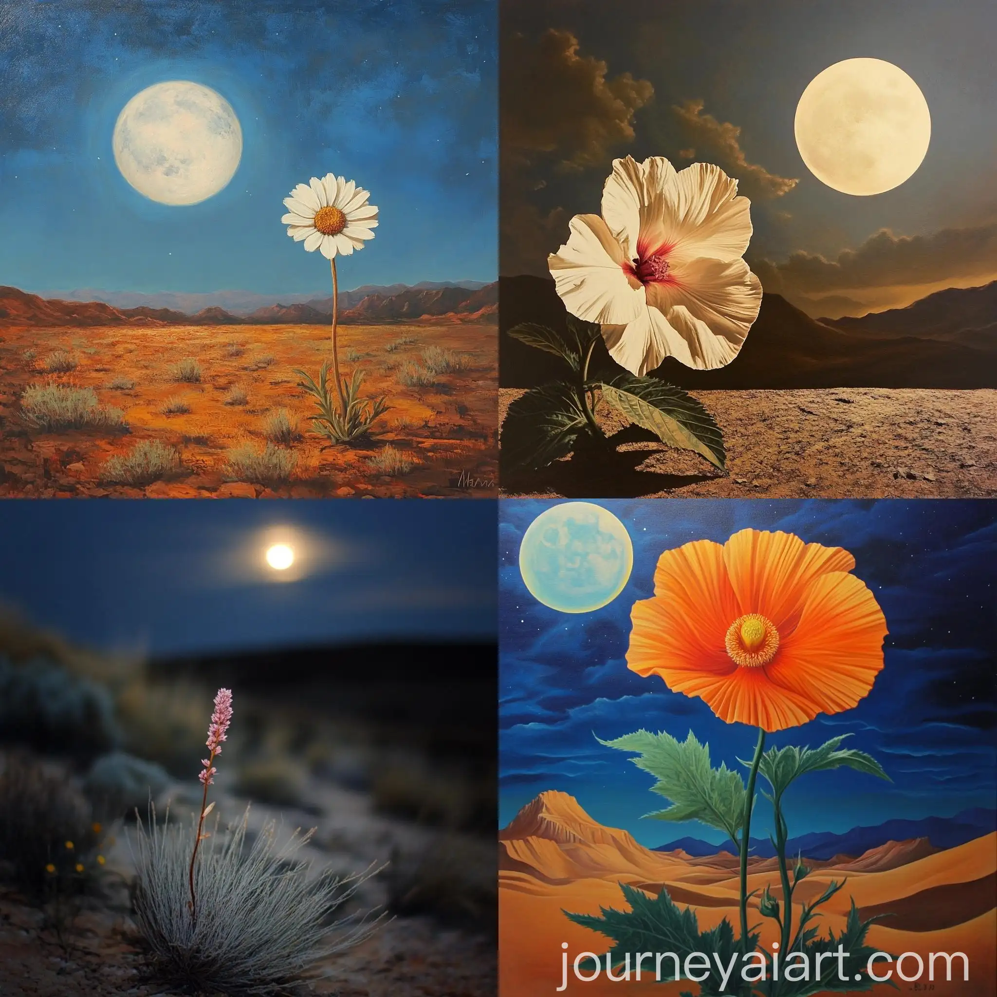 Desert-Flower-Blooming-under-Moonlight