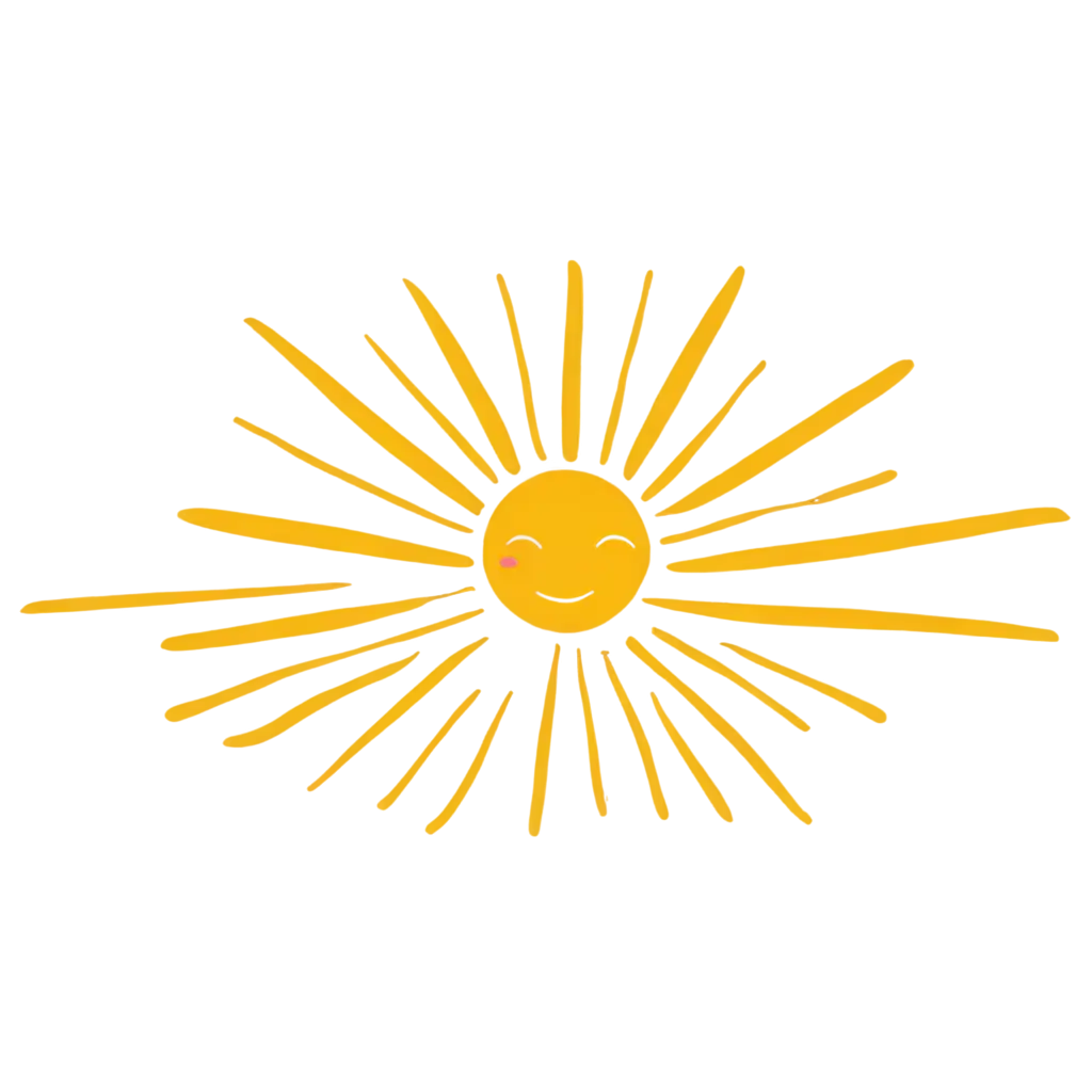 Sunrise Smile: A logo featuring a radiant sun rising above the horizon, with soft beams of light forming a subtle smile. The design uses warm, vibrant colors like golden yellow, orange, and soft pink, symbolizing a new day filled with happiness and positivity.