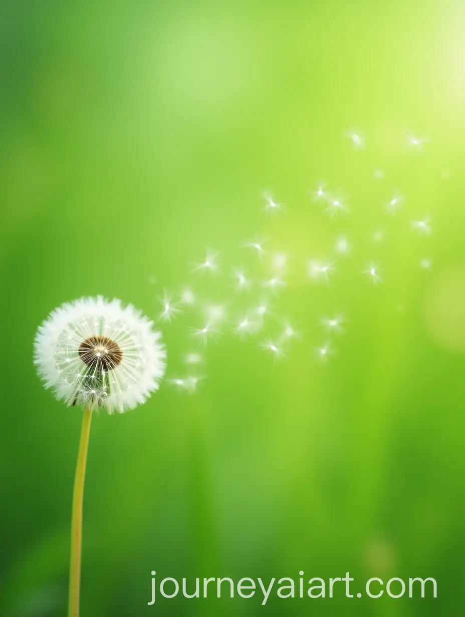 Delicate-Dandelion-Seeds-Blowing-in-the-Breeze-with-Soft-Green-Background