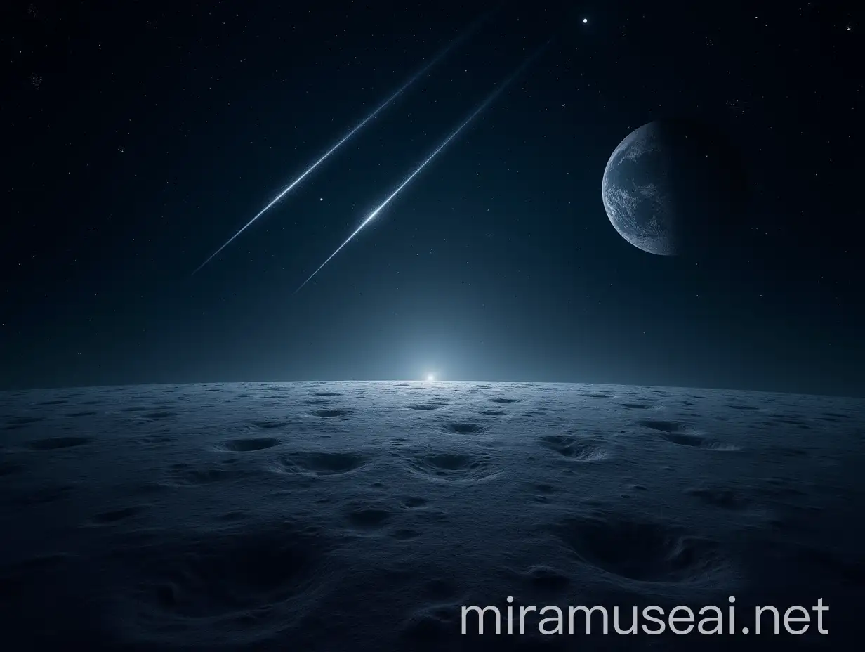 Spectacular FirstPerson View of a Meteor Shower from the Moon