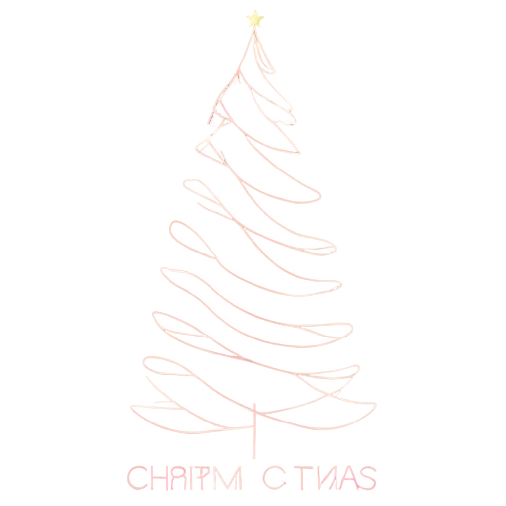 Elegant-Christmas-Tree-Logo-PNG-with-Golden-Details-Soft-Feathers-and-Pastel-Ornaments