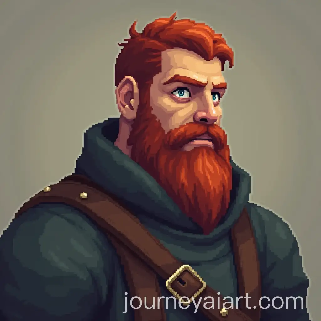Brutal-Man-with-Red-Beard-in-Pixel-Art-Villager-Style