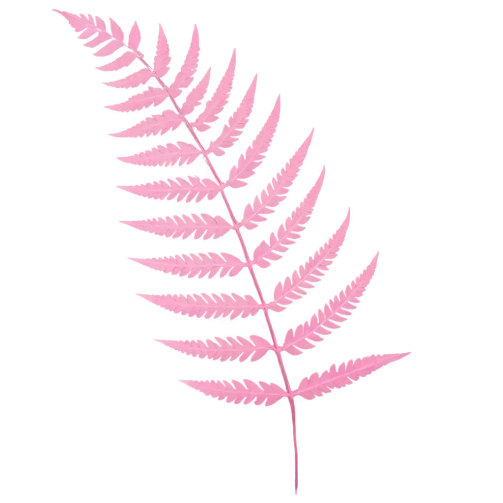 Exquisite-Fern-Leaf-in-Pink-Enhancing-Visual-Appeal-with-PNG-Format