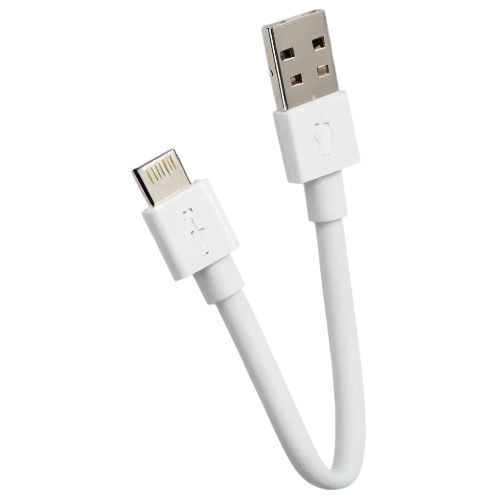 White-USB-Wire-PNG-Image-HighQuality-Transparent-Format-for-Versatile-Use