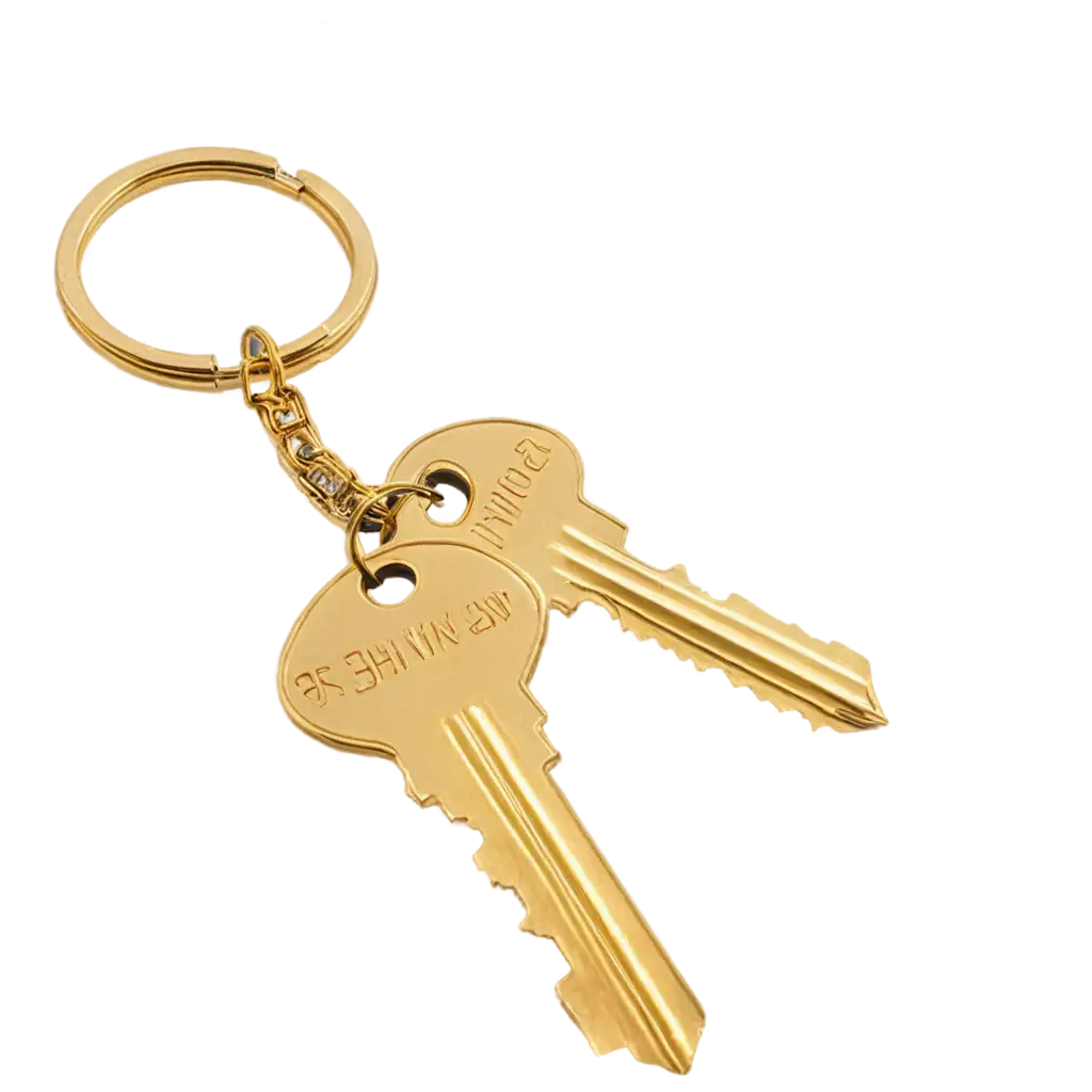 Keys to new house, shinny gold