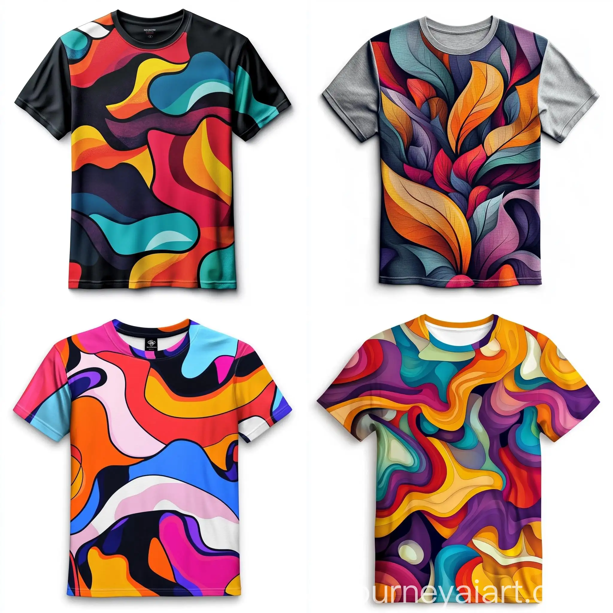Colorful-Abstract-Design-on-TShirt