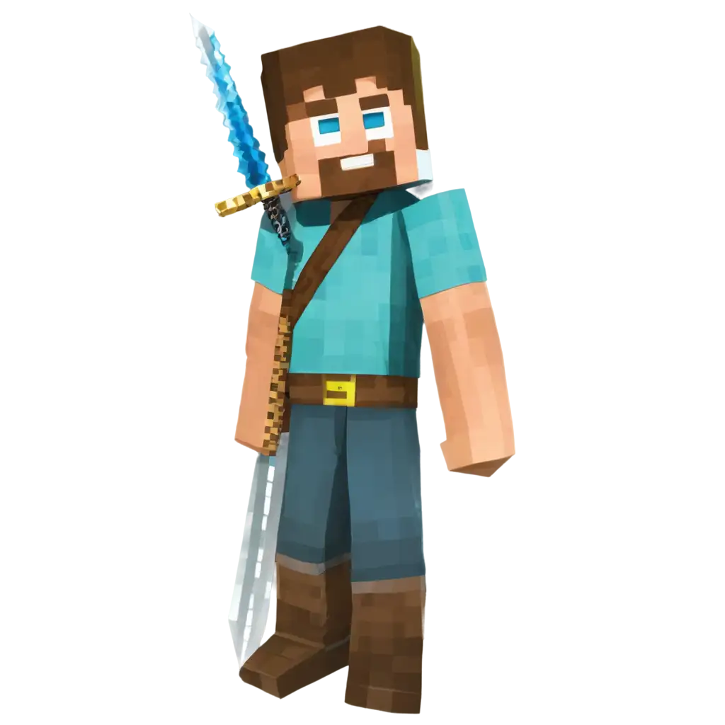 Steve-from-Minecraft-with-a-Sword-PNG-Image-Explore-Adventure-and-Creativity