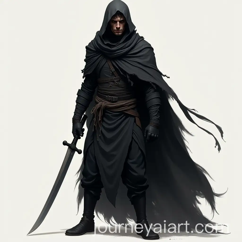 Stealthy-Assassin-in-Black-Rags-with-Scythe-and-Hidden-Dagger