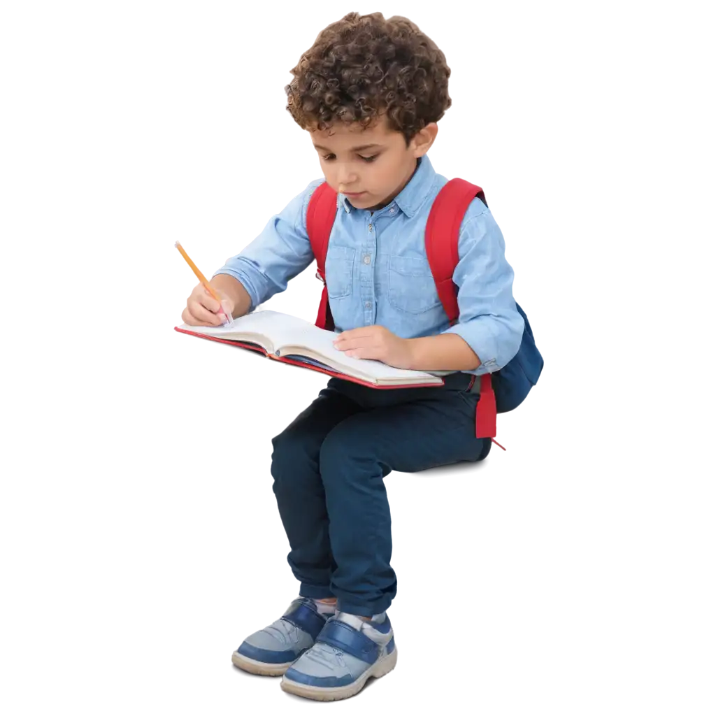 Small-Boy-Studying-PNG-Image-High-Quality-Transparent-Background-for-Educational-Use