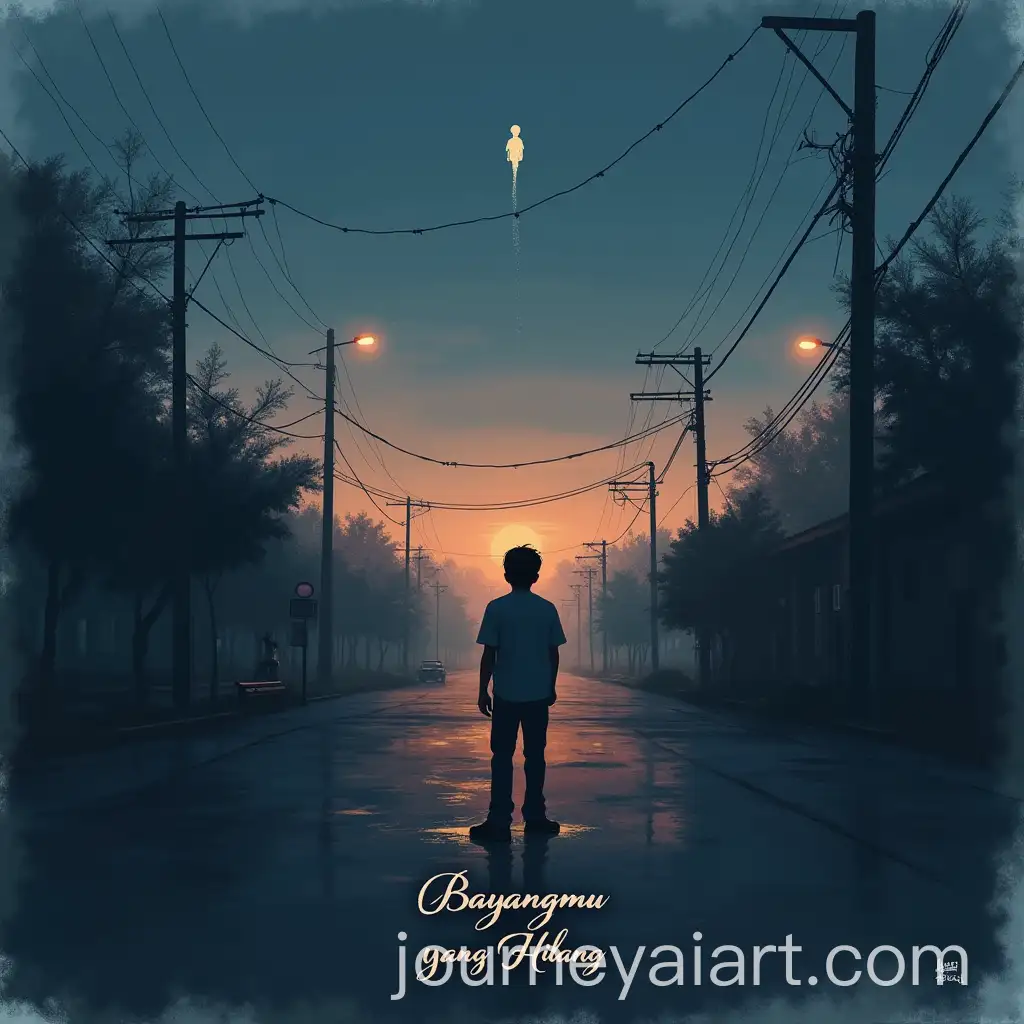 Lonely-Figure-in-City-at-Dusk-Melancholic-Atmosphere