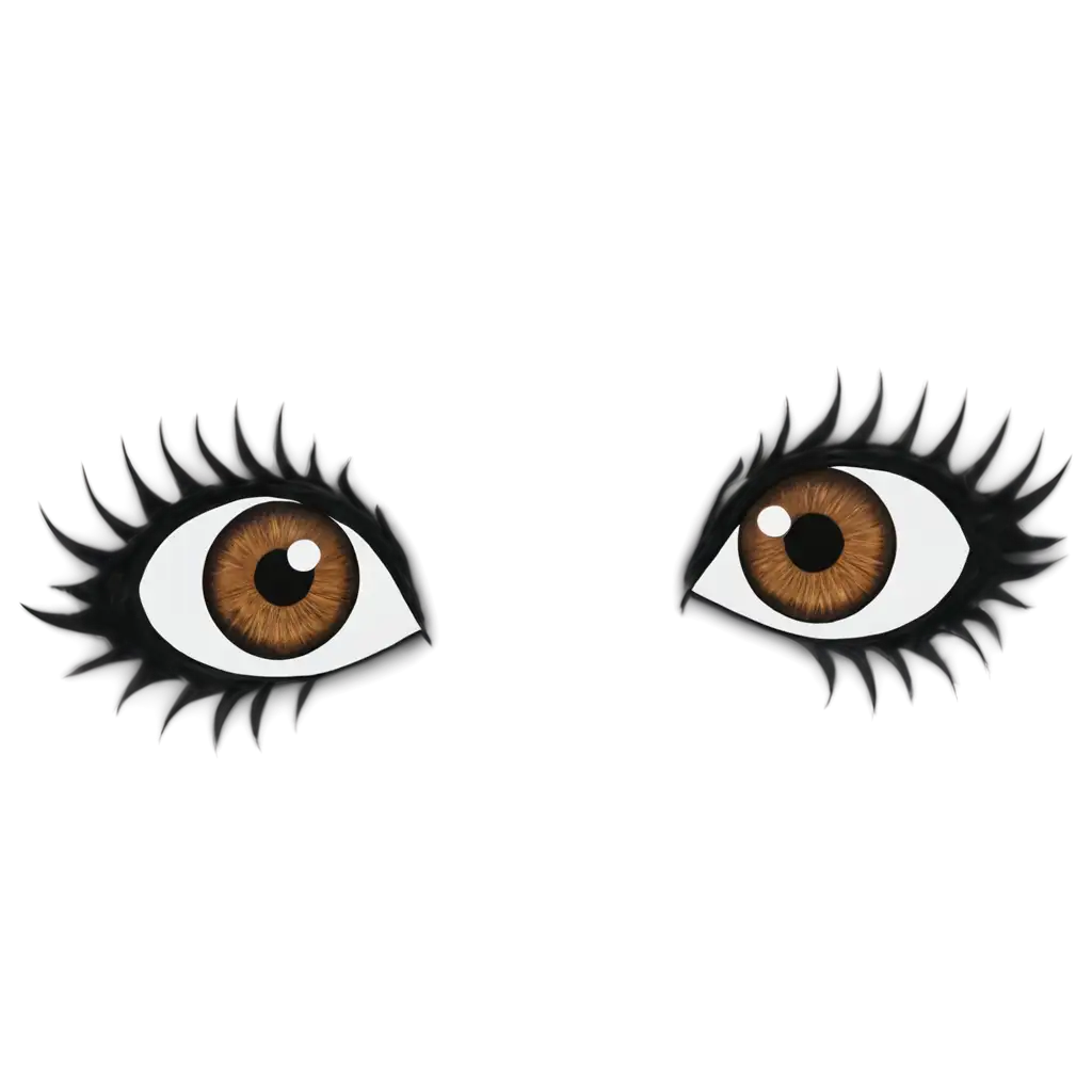 Create for me an image of a pair of animated eyes