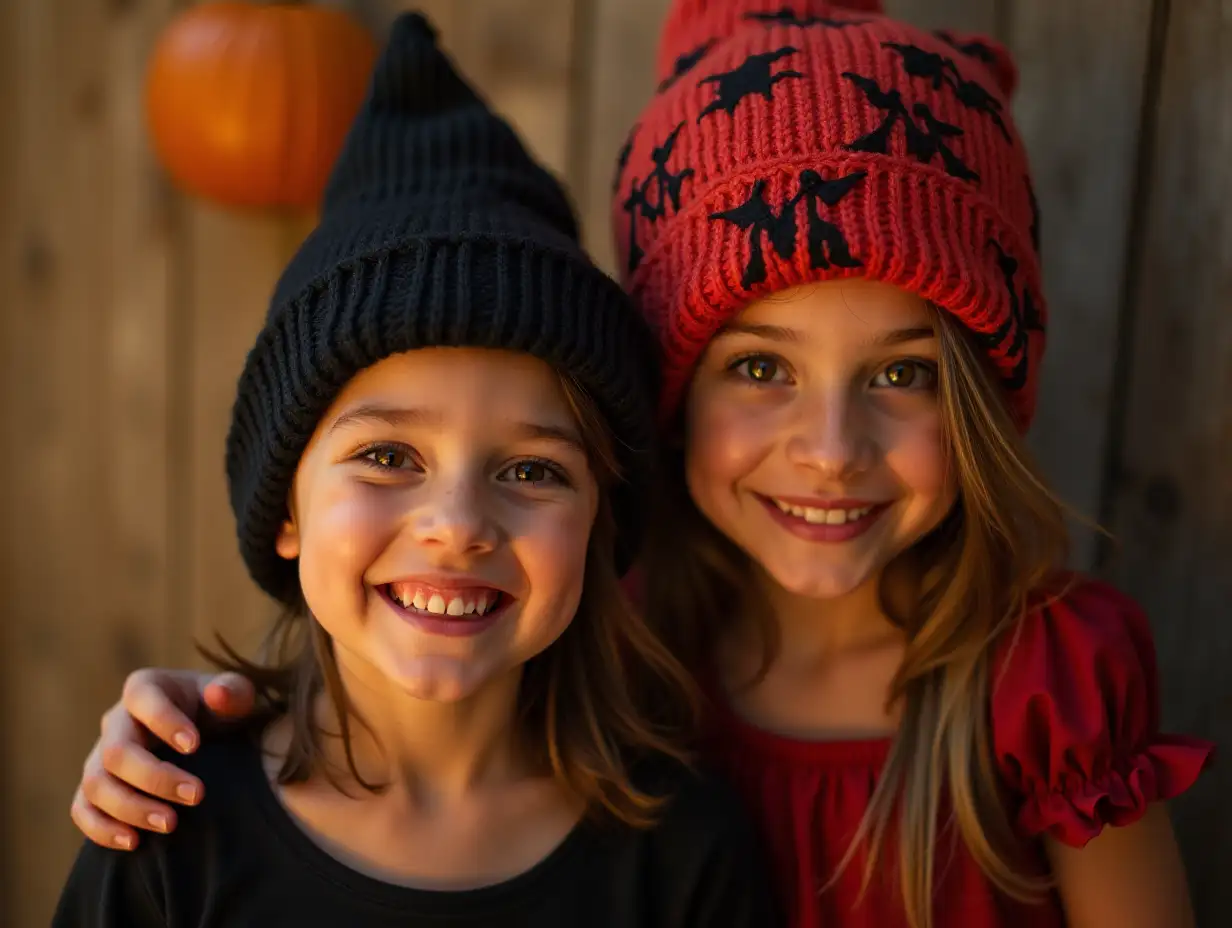 Girls ready for Halloween party