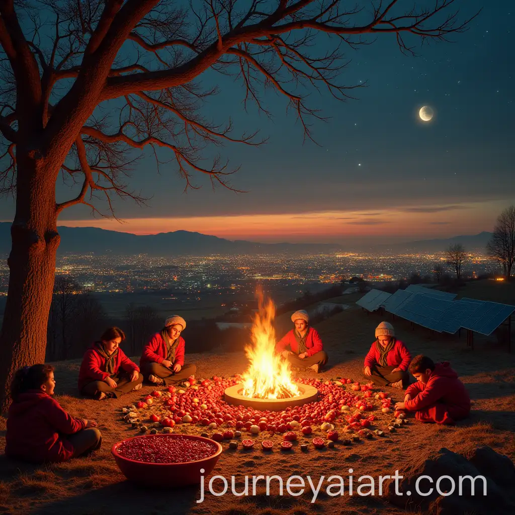 Ancient-Persian-Yalda-Night-Tradition-Celebrating-Winter-Solstice-with-Pomegranate-and-Solar-Farm
