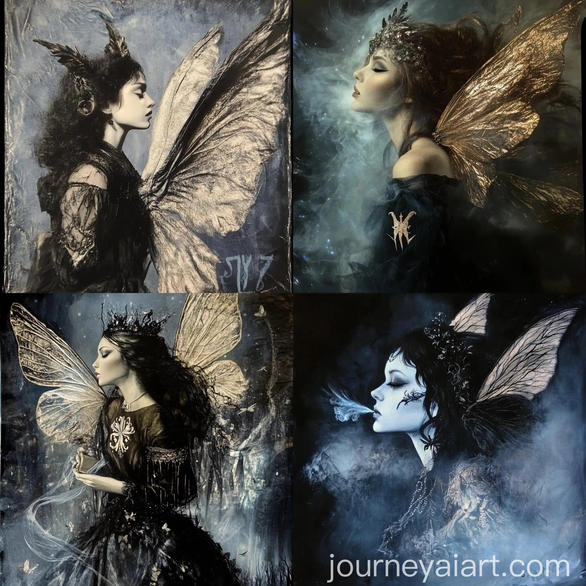 Gothic-Fairy-Creating-Essence-in-Air