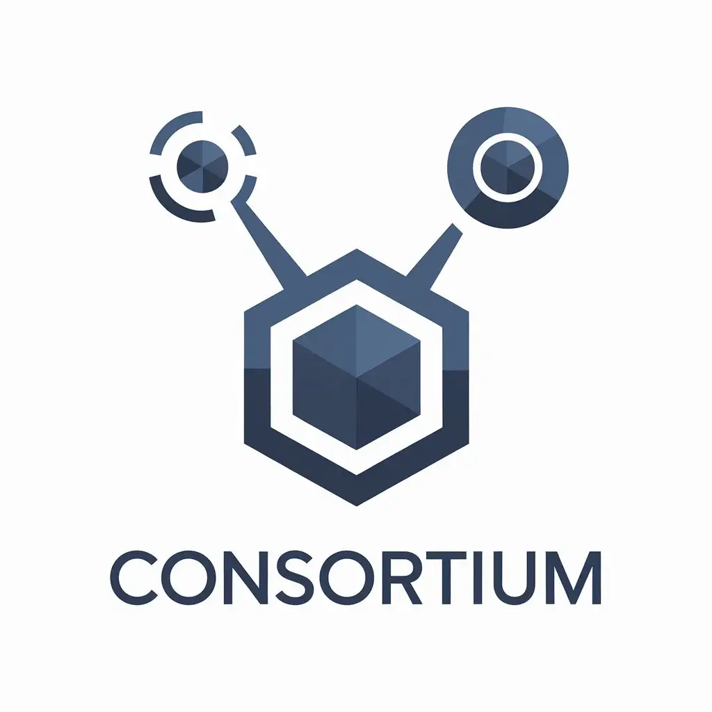 LOGO-Design-for-Consortium-Vector-Logo-Featuring-Chemical-Element-and-TV-for-Finance-Industry